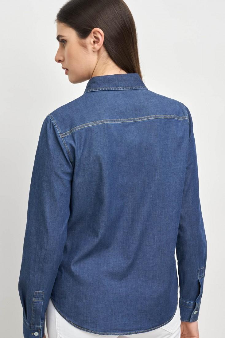 Zanetti 1965 Camicia in denim stretch STEFY Nuovo