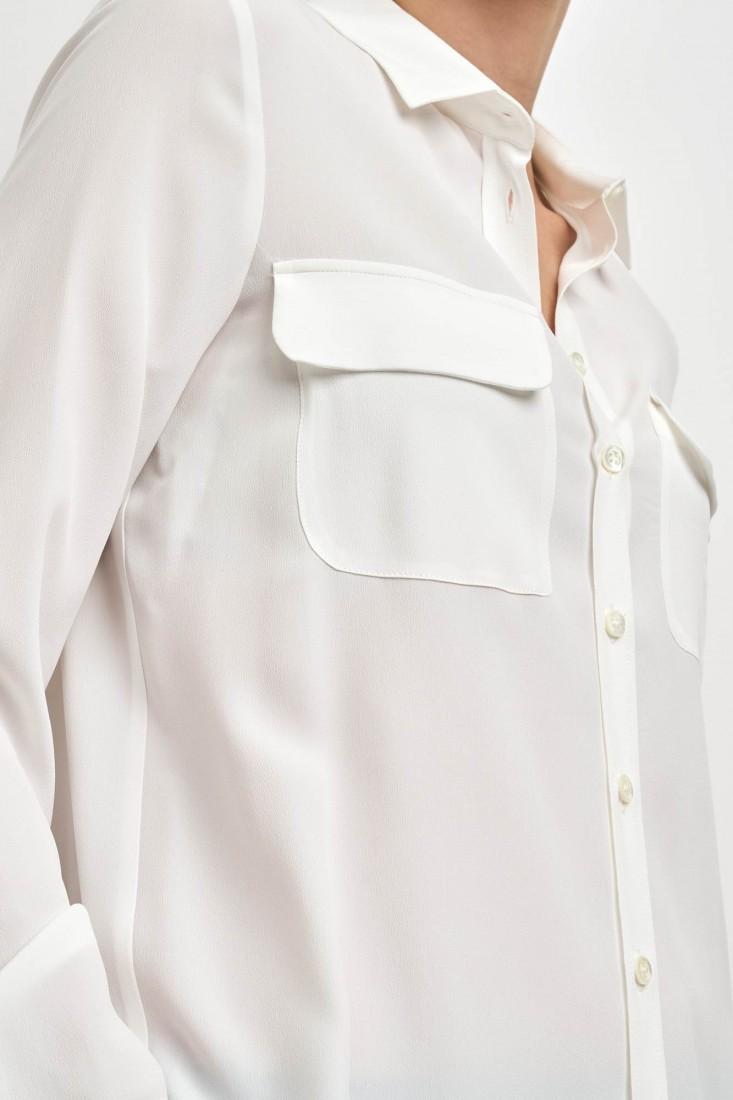 Zanetti 1965 Camicia in misto seta con tasche frontali CLOE Promozione