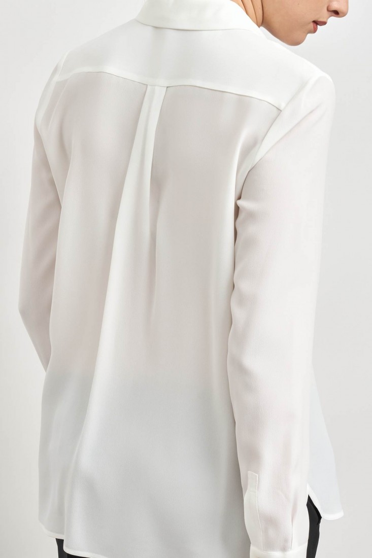 Zanetti 1965 Camicia in misto seta con tasche frontali CLOE Promozione