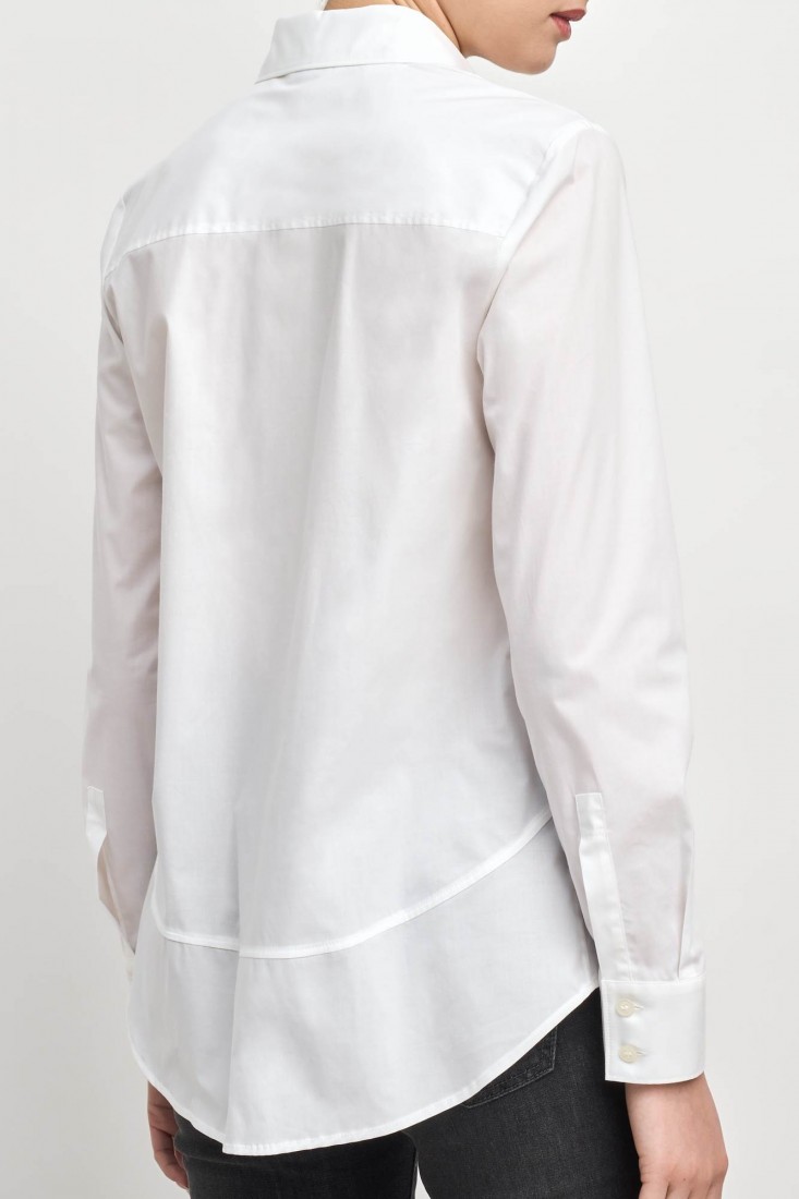 Zanetti 1965 Camicia asimmetrica in cotone Spedizione Gratuita