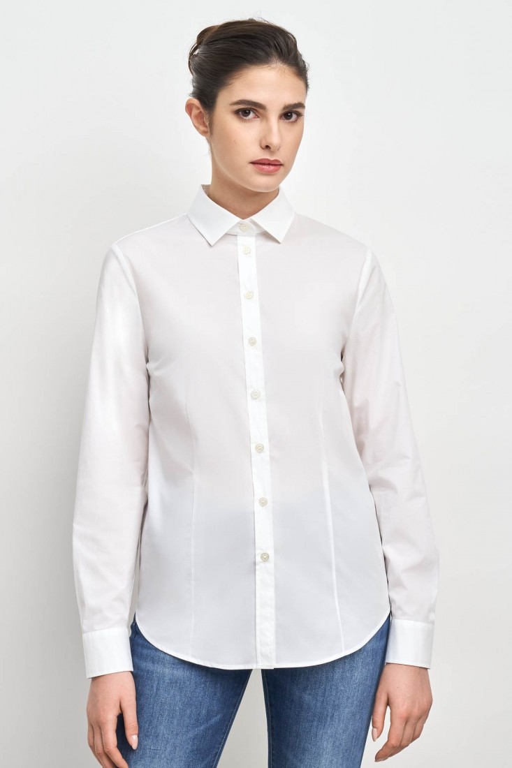 Zanetti 1965 Camicia in cotone stretch ANNA Pezzi Unici