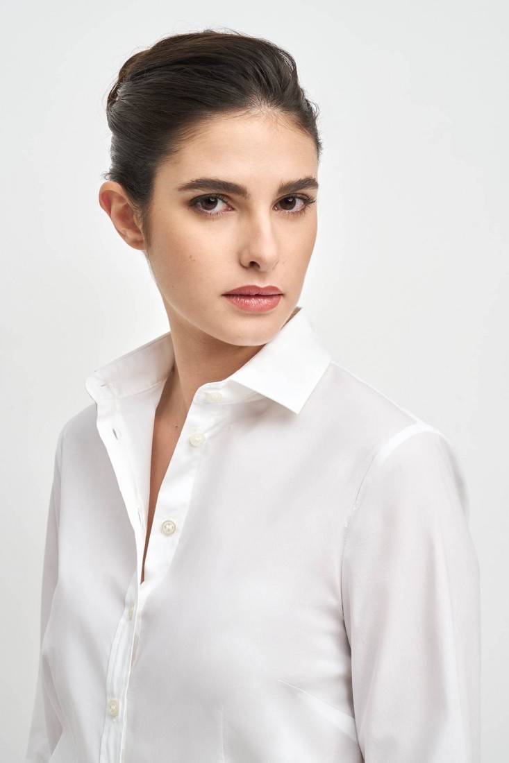 Zanetti 1965 Camicia in cotone stretch ANNA Pezzi Unici