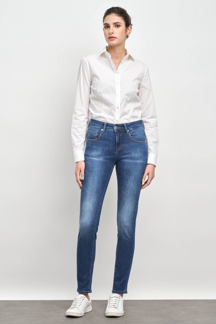Zanetti 1965 Camicia in cotone stretch ANNA Pezzi Unici