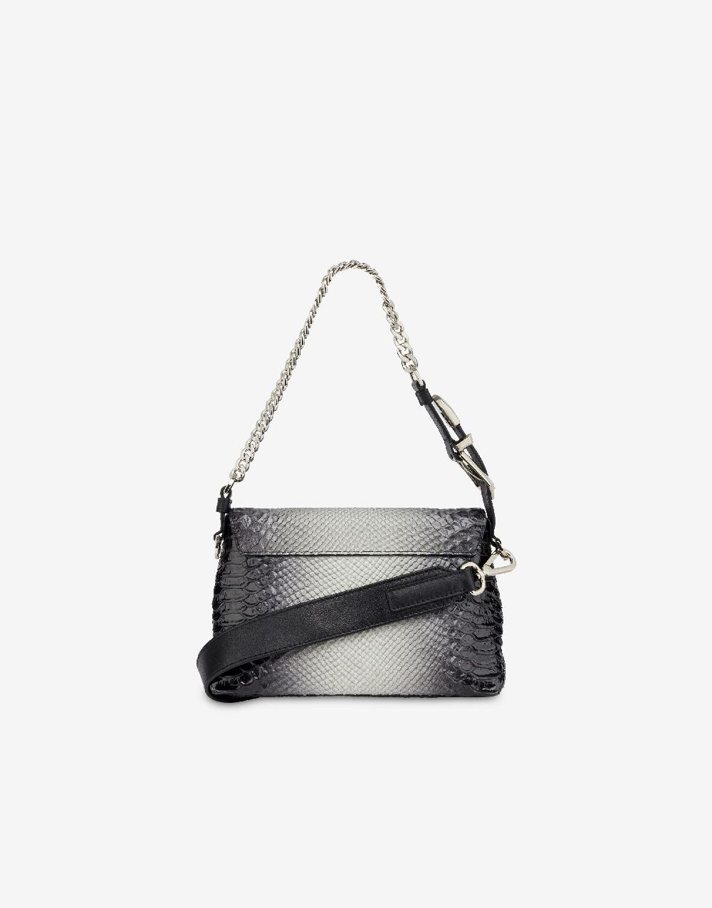 Alberta Ferretti Dori bag small con stampa pitone bicolor degradé Vendita calda