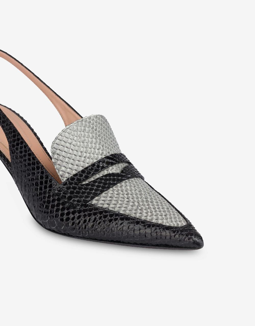 Alberta Ferretti Slingback in vitello stampa pitone bicolor degradé Bestseller