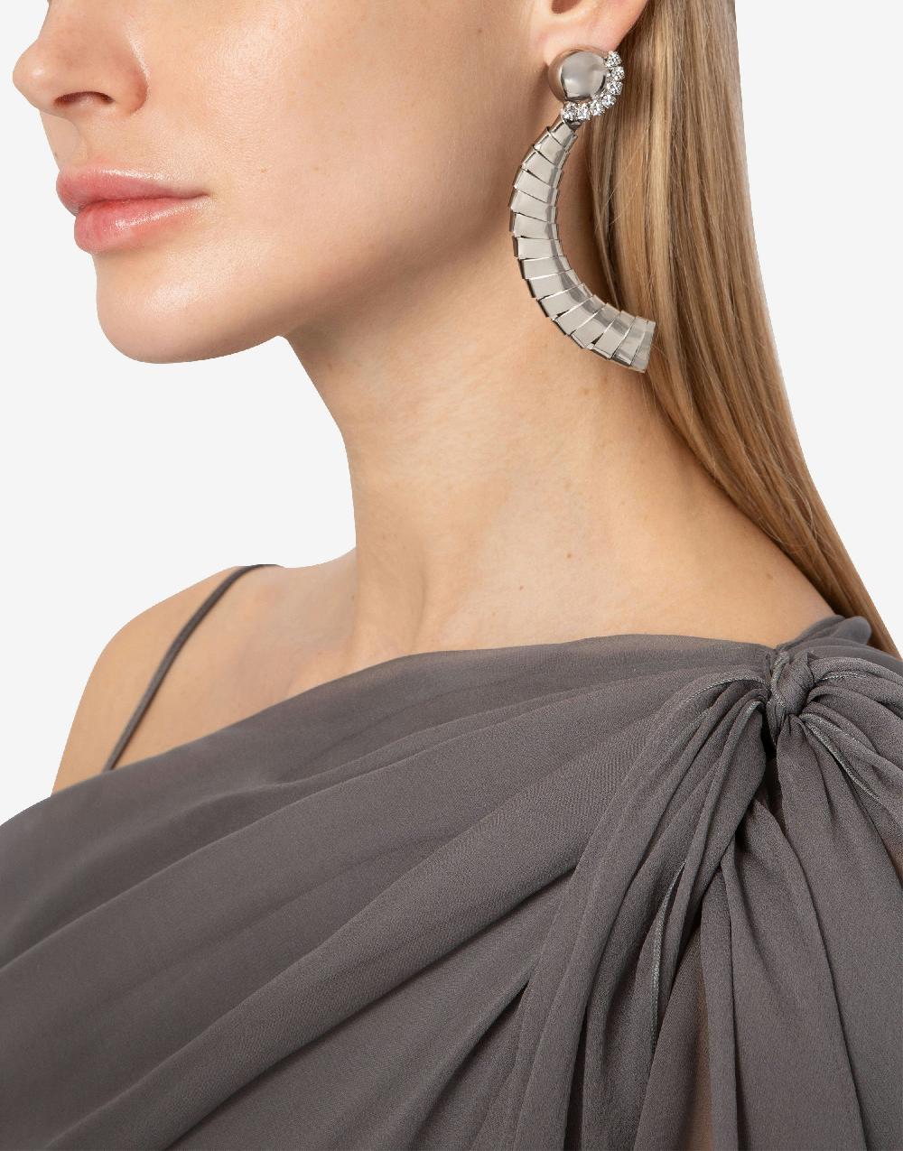 Alberta Ferretti Orecchini in metallo argento Comprane uno, ottenene uno gratis
