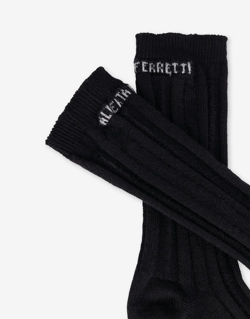 Alberta Ferretti Calze alla caviglia in lana e seta Promozione temporanea