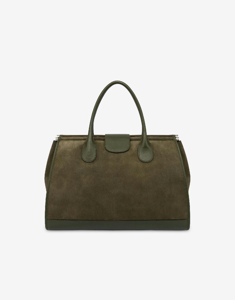 Alberta Ferretti Borsa doppio manico in camoscio 50% di sconto con spedizione gratuita
