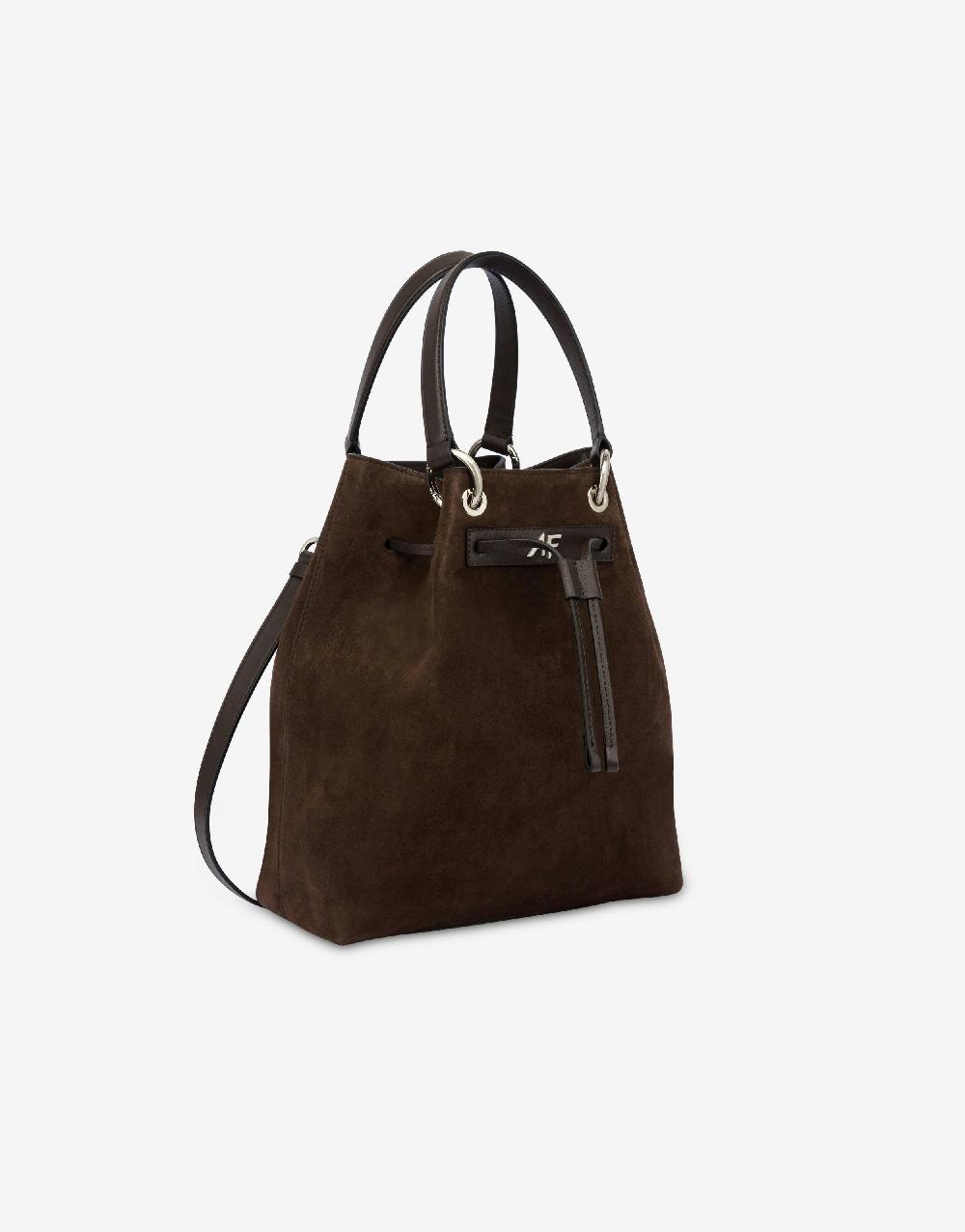 Alberta Ferretti Borsa a secchiello in camoscio Limitato a 3 giorni