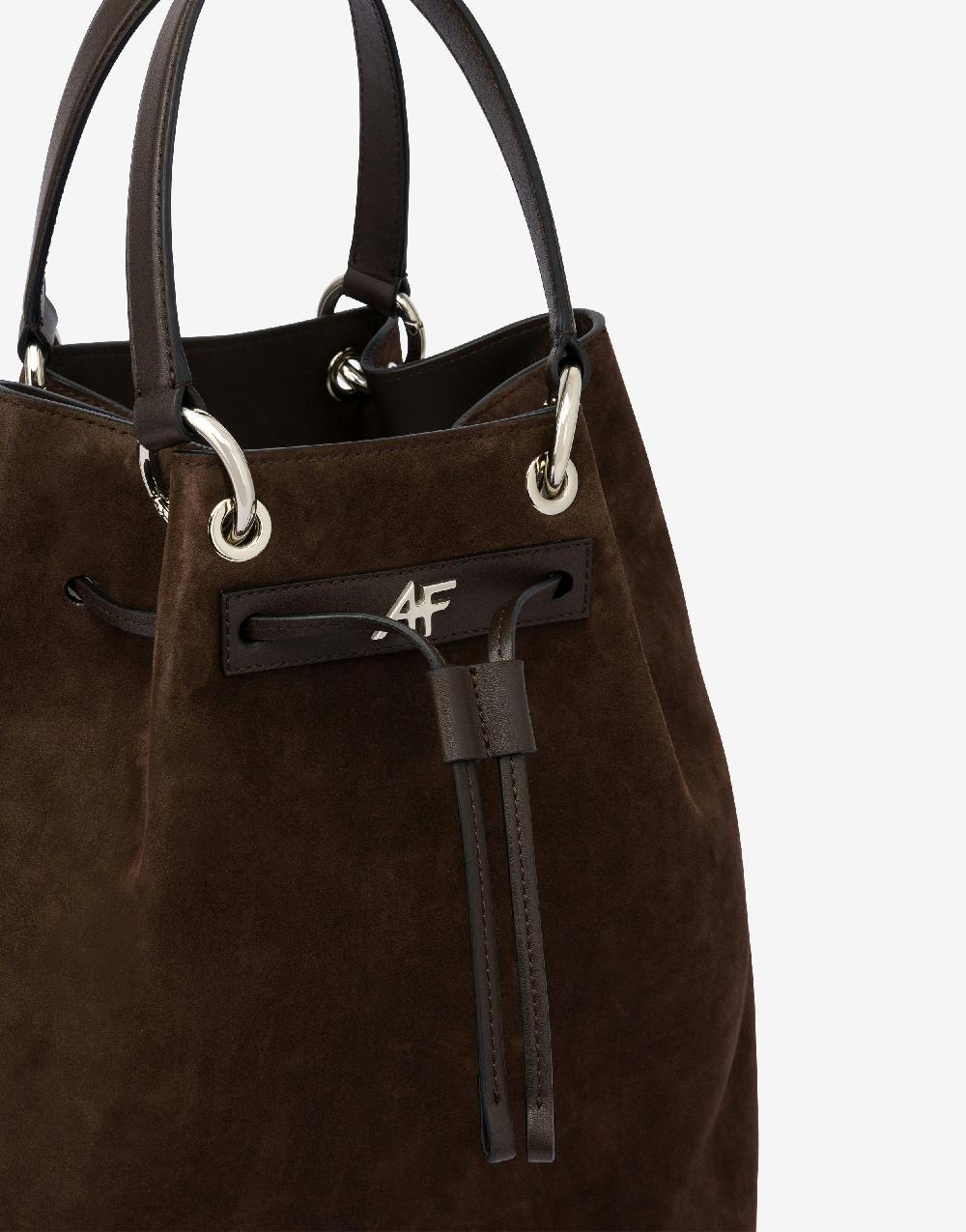 Alberta Ferretti Borsa a secchiello in camoscio Limitato a 3 giorni