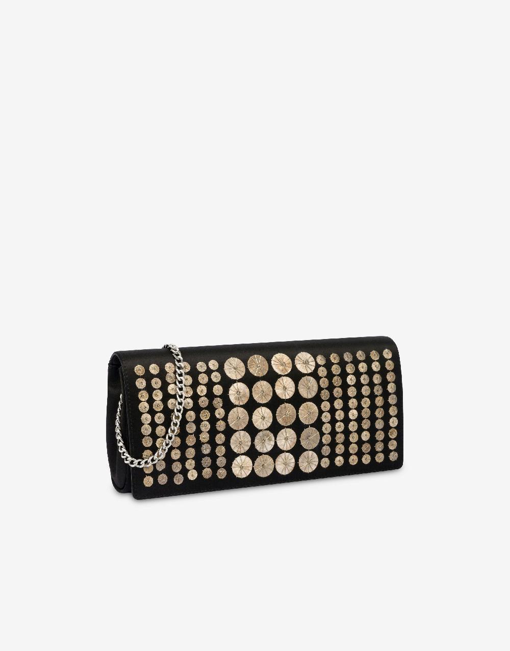 Alberta Ferretti Clutch in raso con ricamo Sconti questo mese