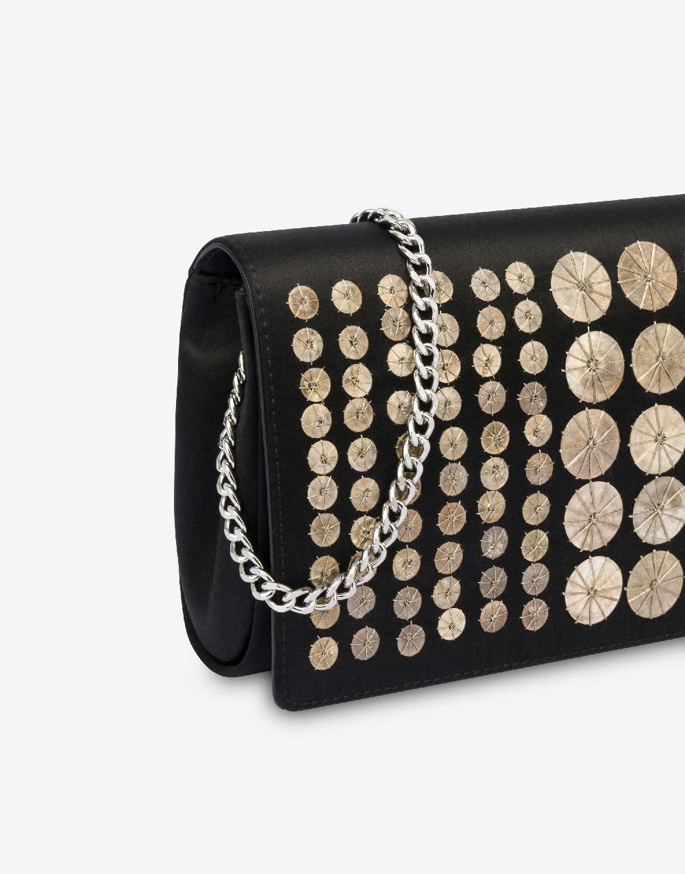 Alberta Ferretti Clutch in raso con ricamo Sconti questo mese