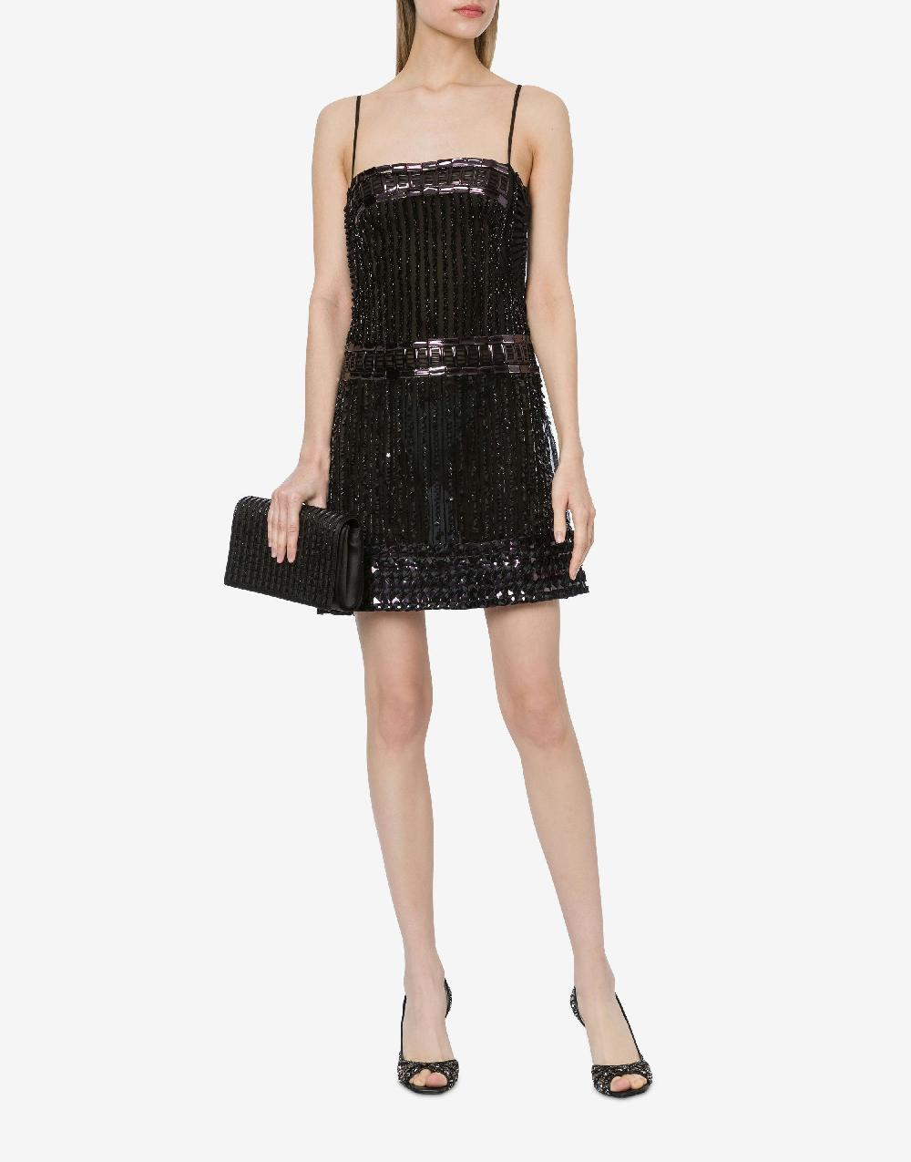 Alberta Ferretti Minidress in tulle con paillettes Spedizione gratuita
