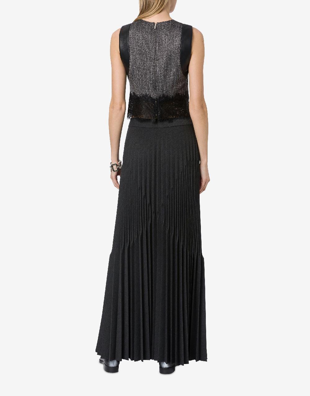 Alberta Ferretti Gonna in twill di lana stretch Shopping online