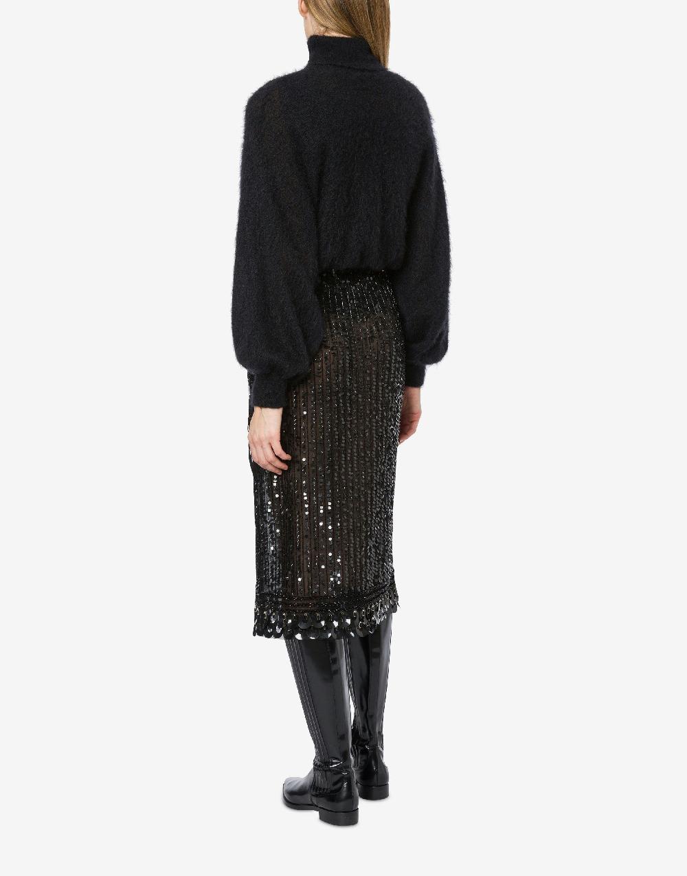 Alberta Ferretti Gonna in tulle con paillettes Vendita calda