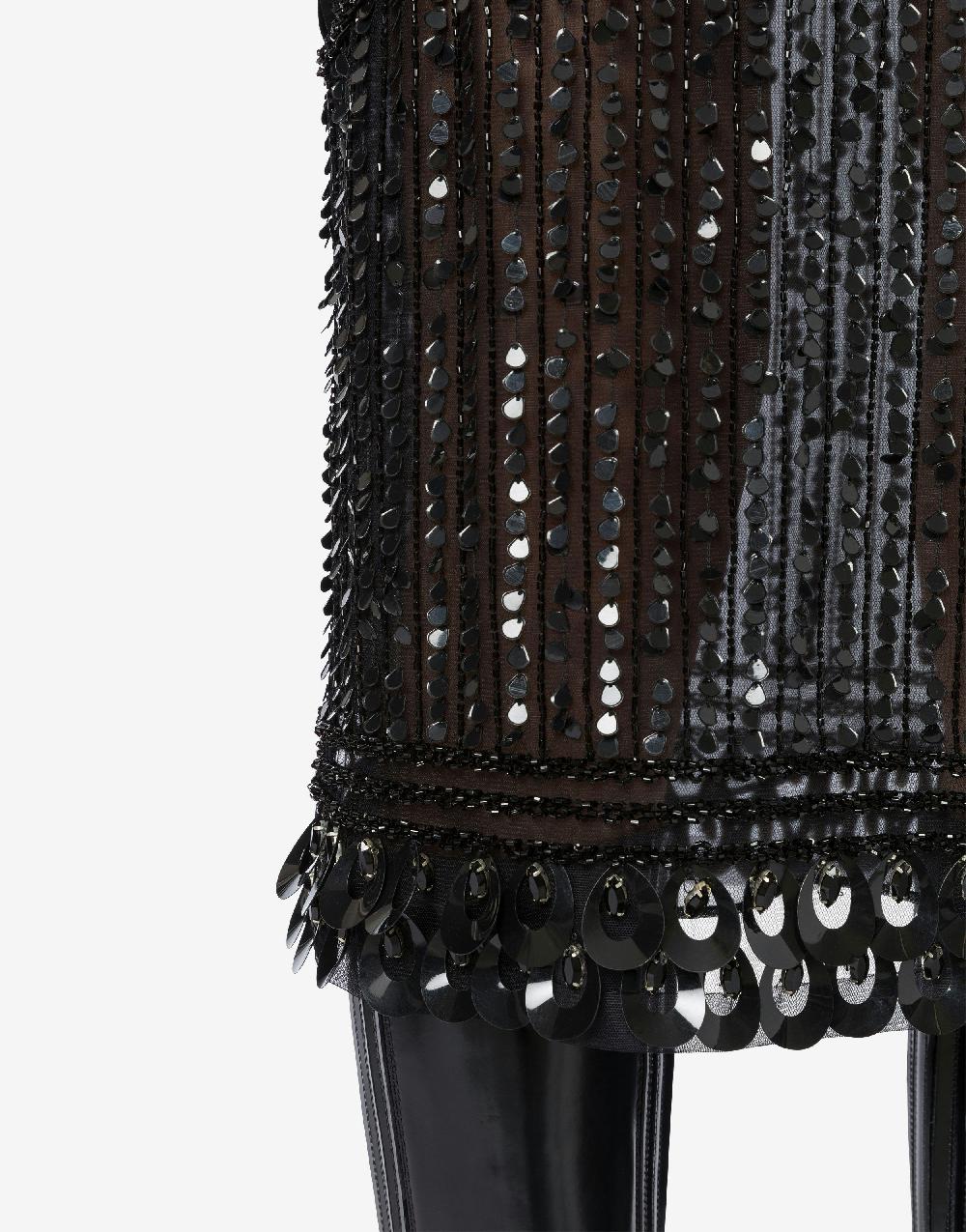 Alberta Ferretti Gonna in tulle con paillettes Vendita calda