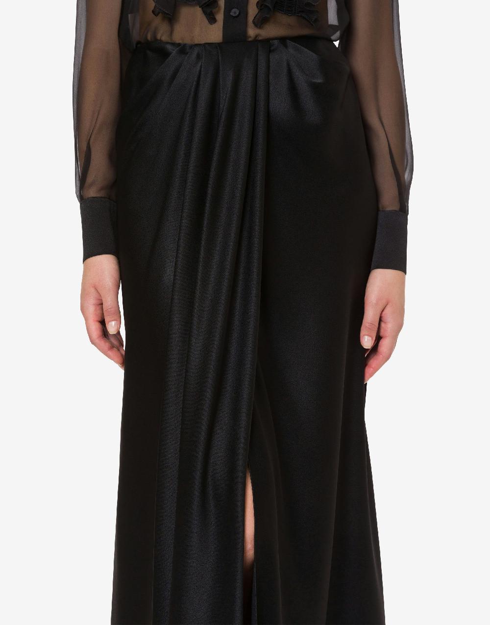 Alberta Ferretti Gonna lunga in raso Latest fashion