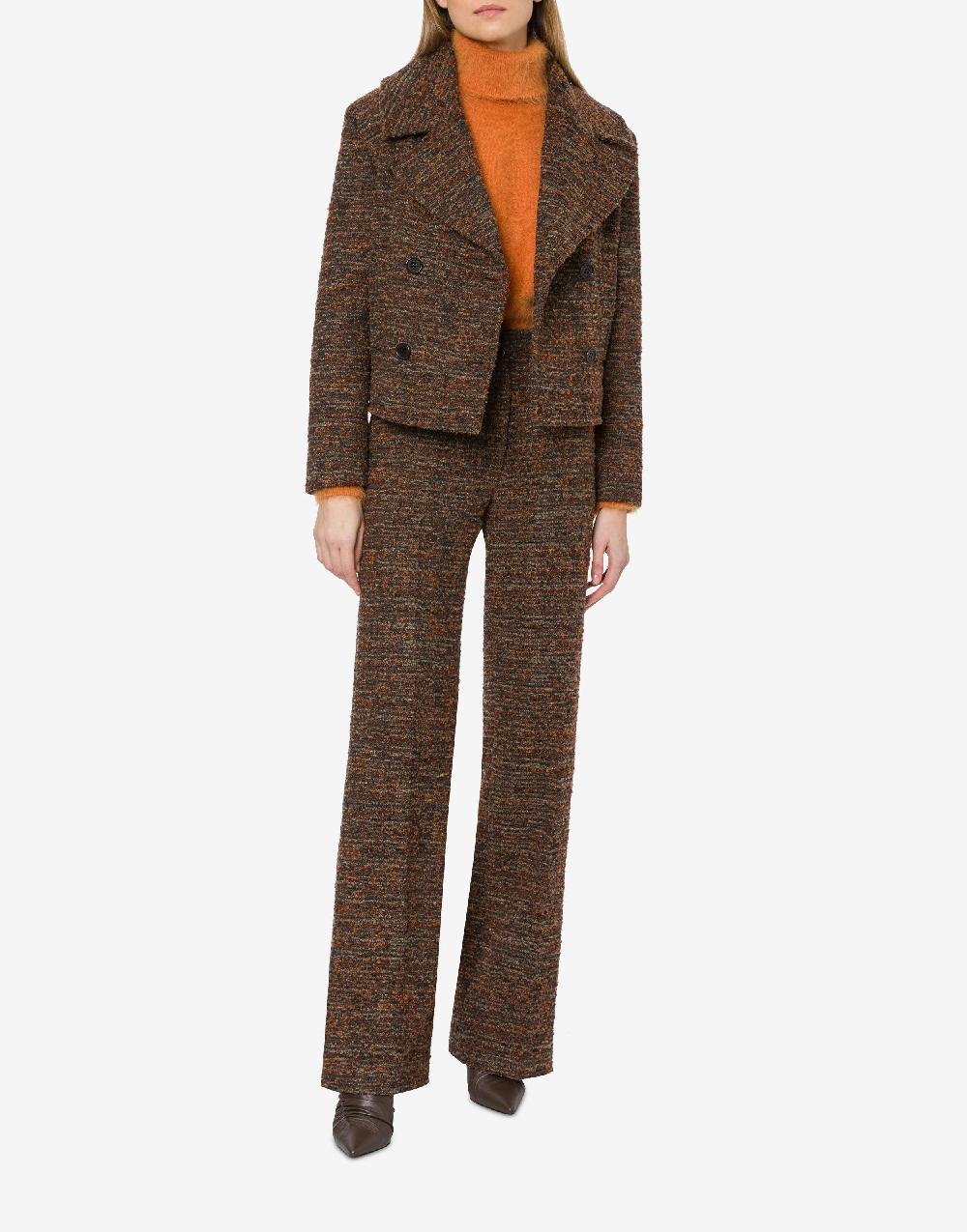Alberta Ferretti Cappotto corto in tweed bottonato Comprane uno, ottenene uno gratis
