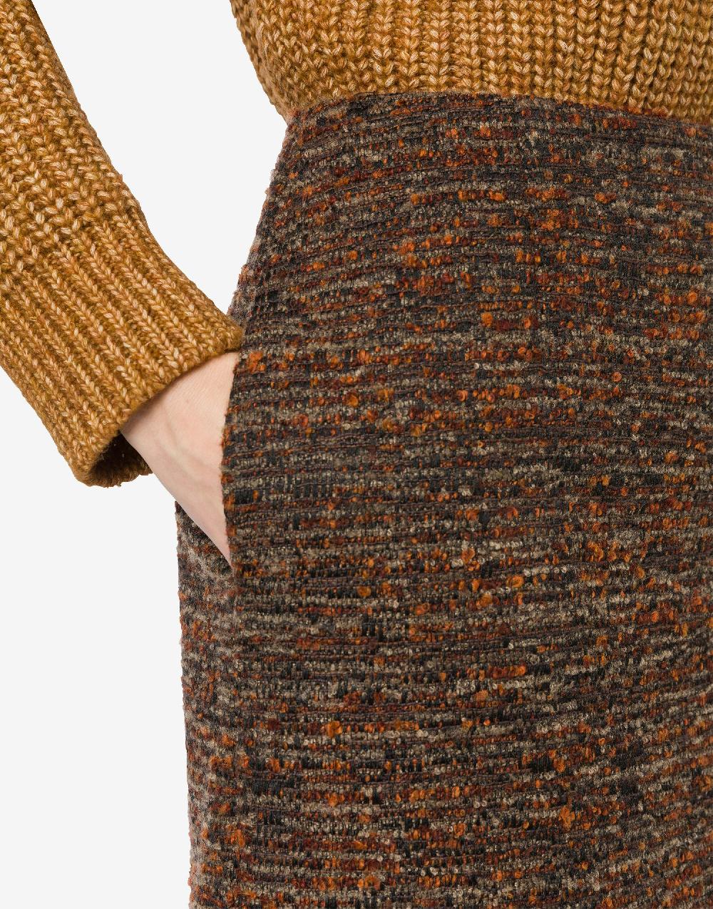 Alberta Ferretti Minigonna in tweed bottonato Offerte giornaliere
