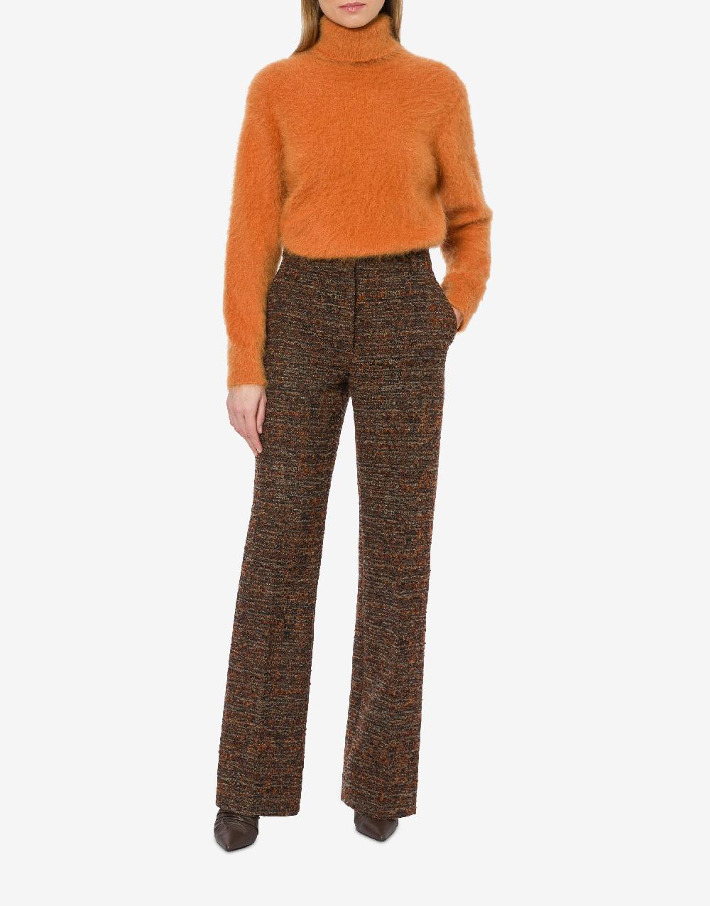 Alberta Ferretti Pantalone in tweed bottonato Offerte speciali