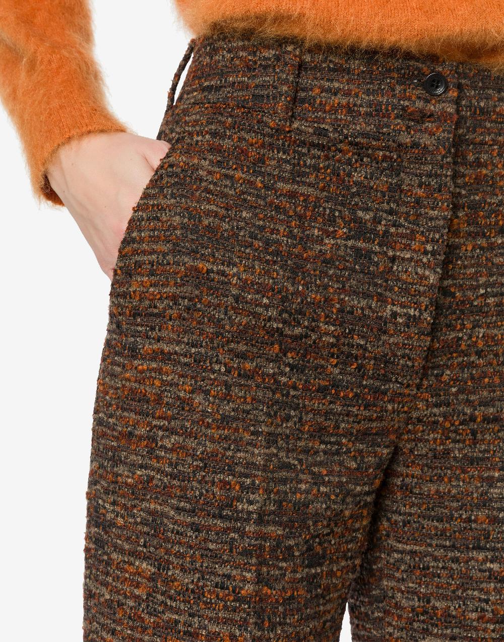 Alberta Ferretti Pantalone in tweed bottonato Offerte speciali