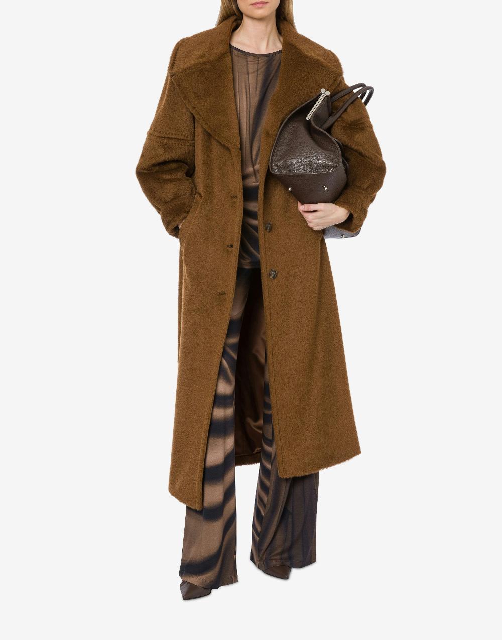 Alberta Ferretti Cappotto in alpaca Suri Enormi risparmi