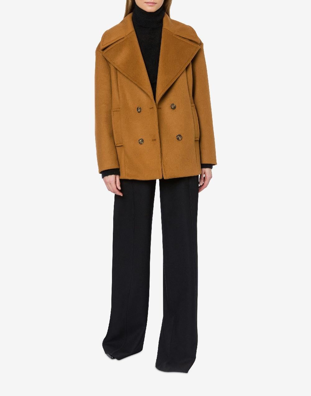 Alberta Ferretti Caban in panno di lana e cashmere Ritorno libero