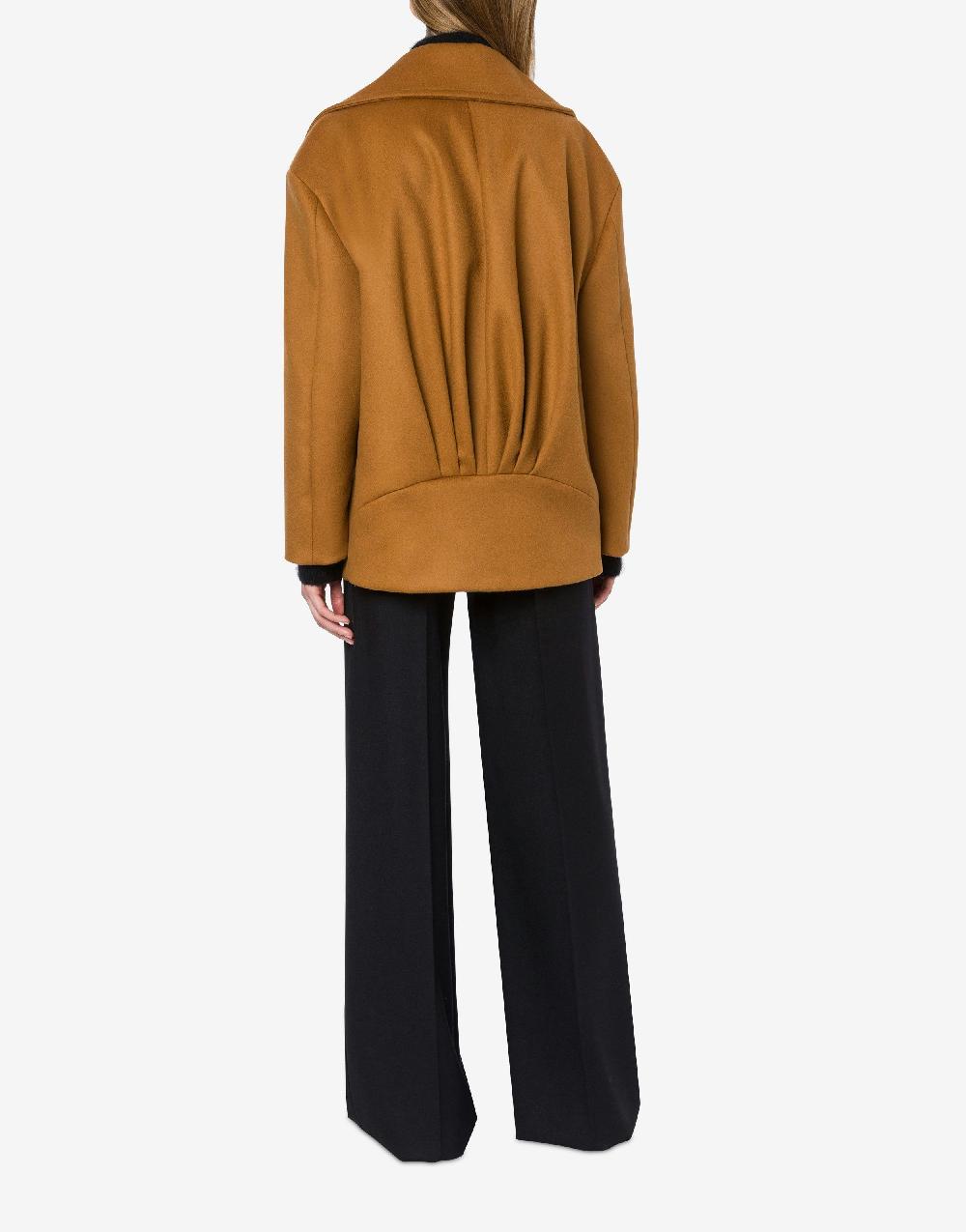 Alberta Ferretti Caban in panno di lana e cashmere Ritorno libero