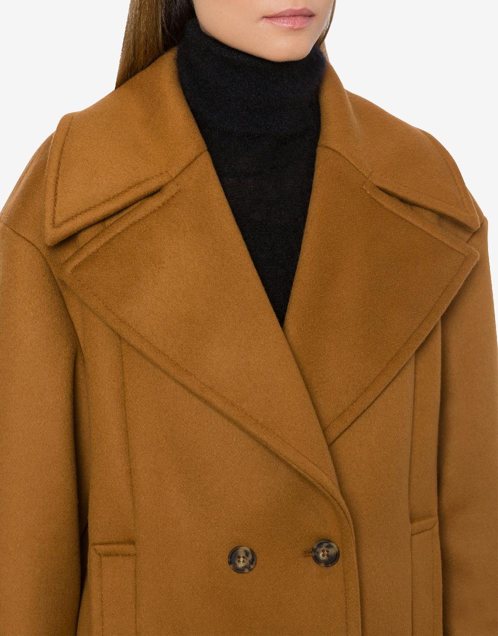 Alberta Ferretti Caban in panno di lana e cashmere Ritorno libero