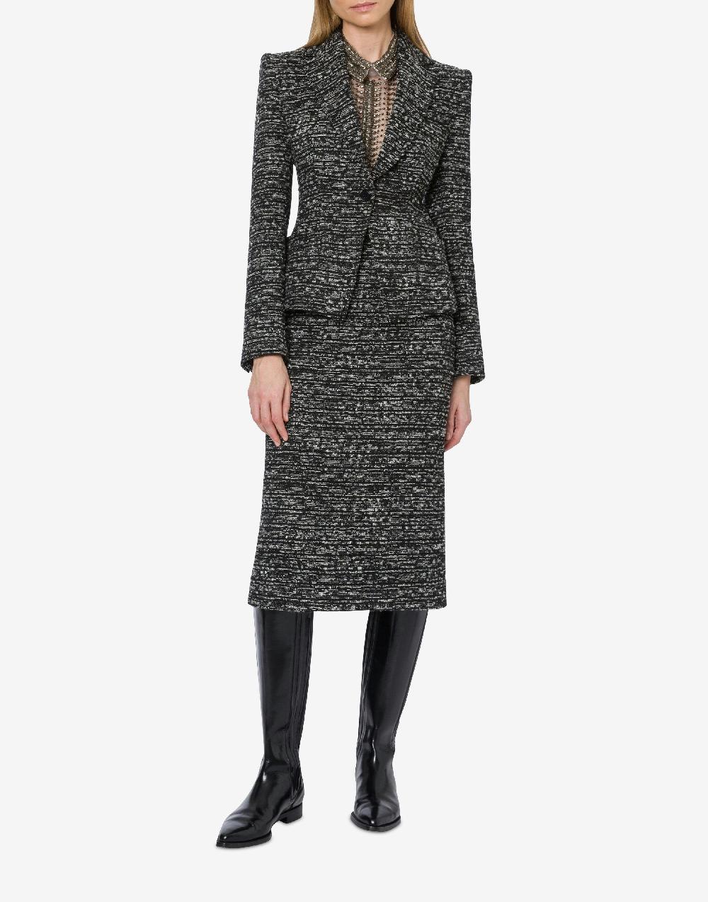 Alberta Ferretti Giacca in tweed bottonato ACQUISTA ORA