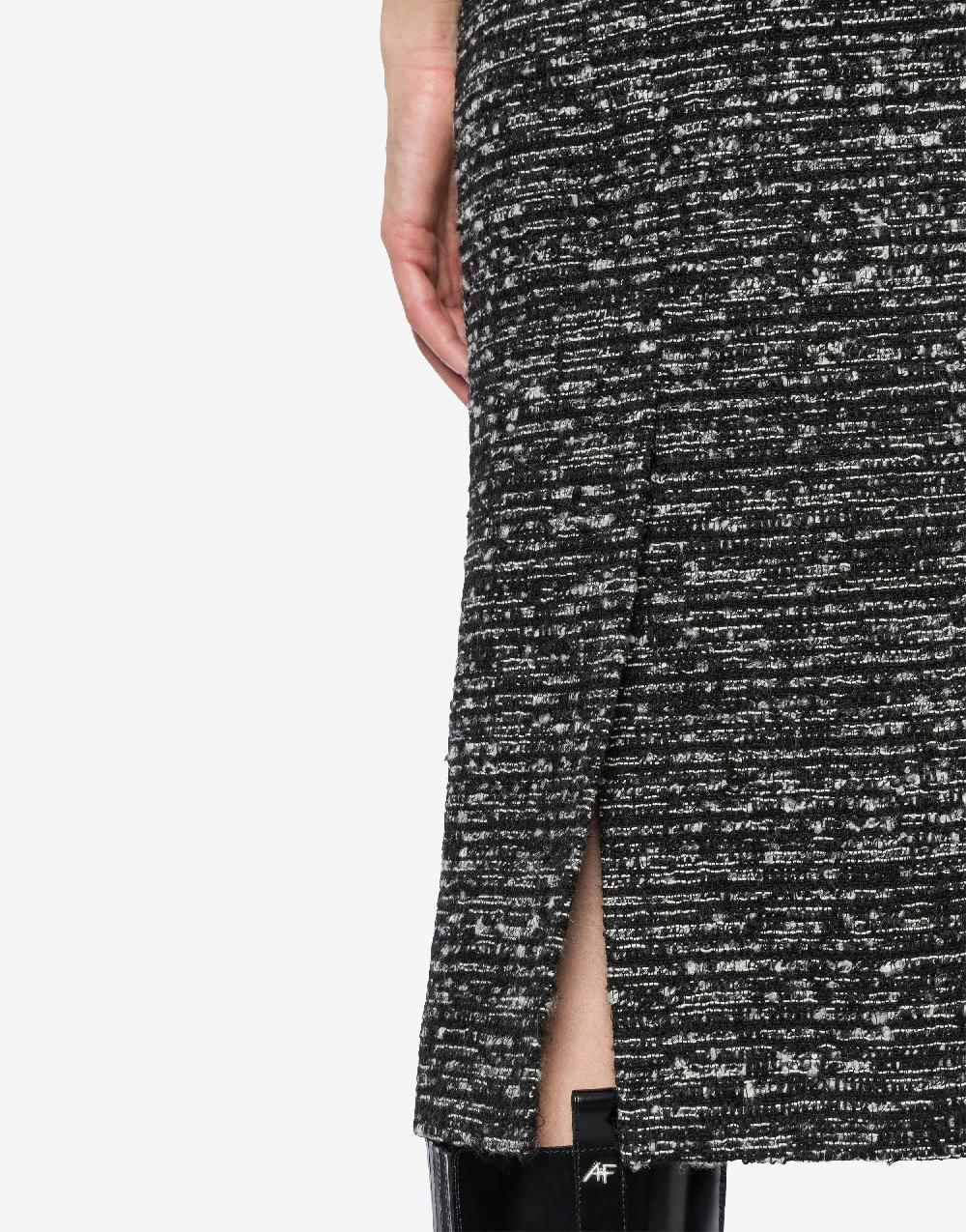 Alberta Ferretti Gonna midi in tweed bottonato Latest stili