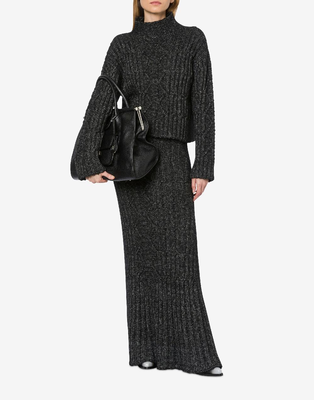 Alberta Ferretti Maglione in fettuccia di lana cotone Fino al 60% di sconto