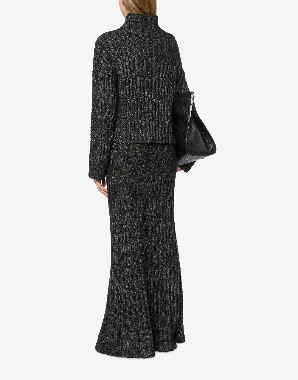 Alberta Ferretti Maglione in fettuccia di lana cotone Fino al 60% di sconto