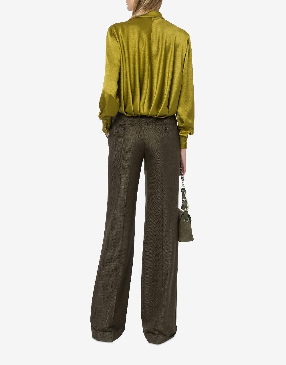Alberta Ferretti Pantalone in twill fiammato Enormi sconti