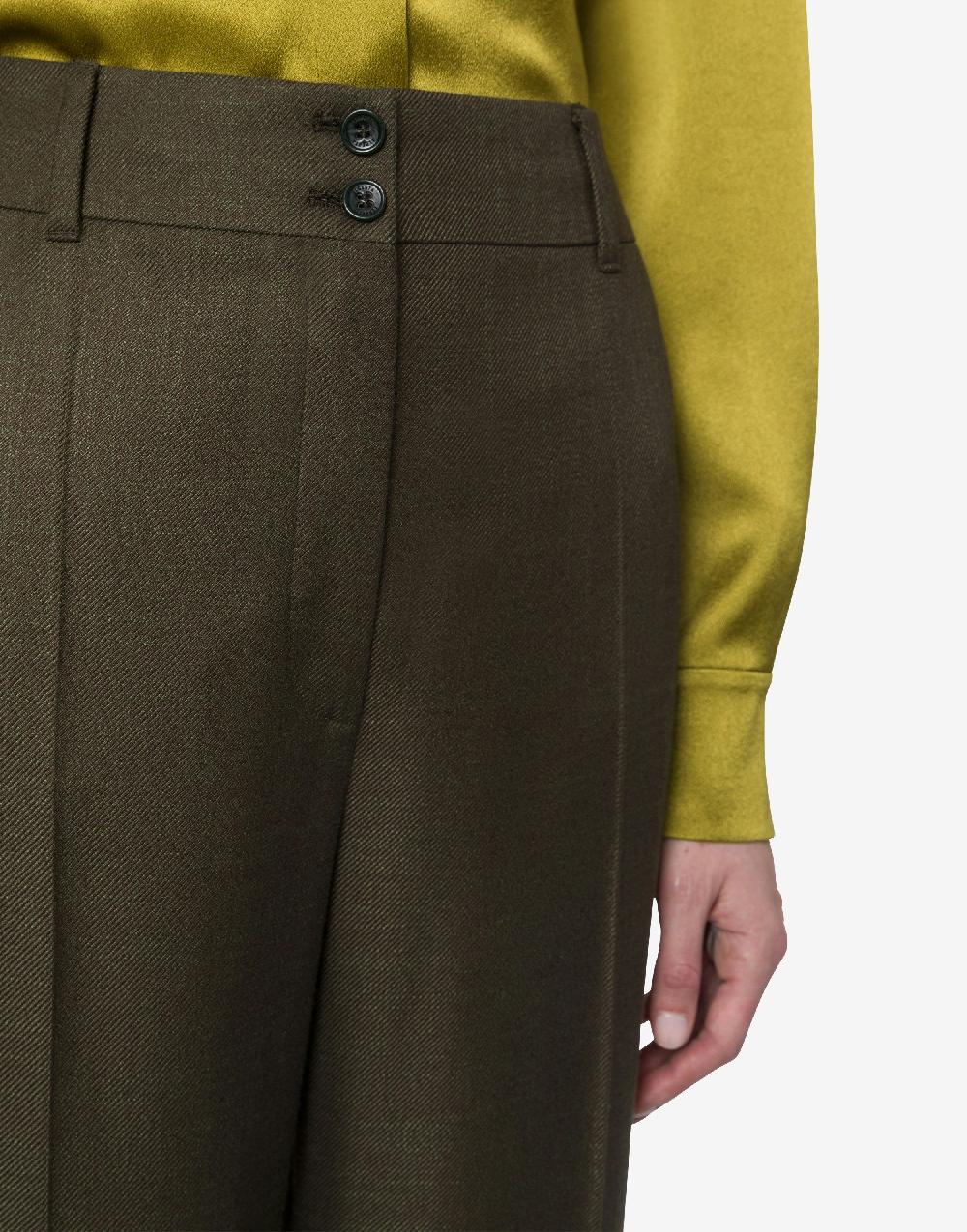 Alberta Ferretti Pantalone in twill fiammato Enormi sconti