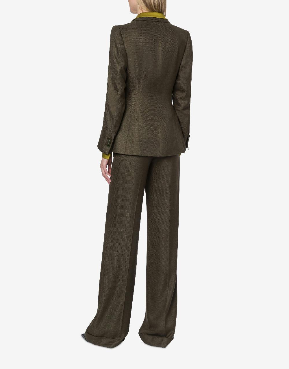 Alberta Ferretti Giacca in twill fiammato Black Friday Prezzi