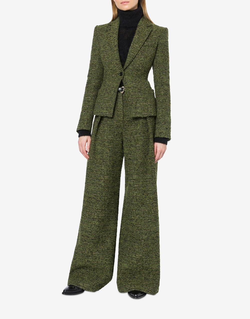 Alberta Ferretti Giacca in tweed bottonato 2025