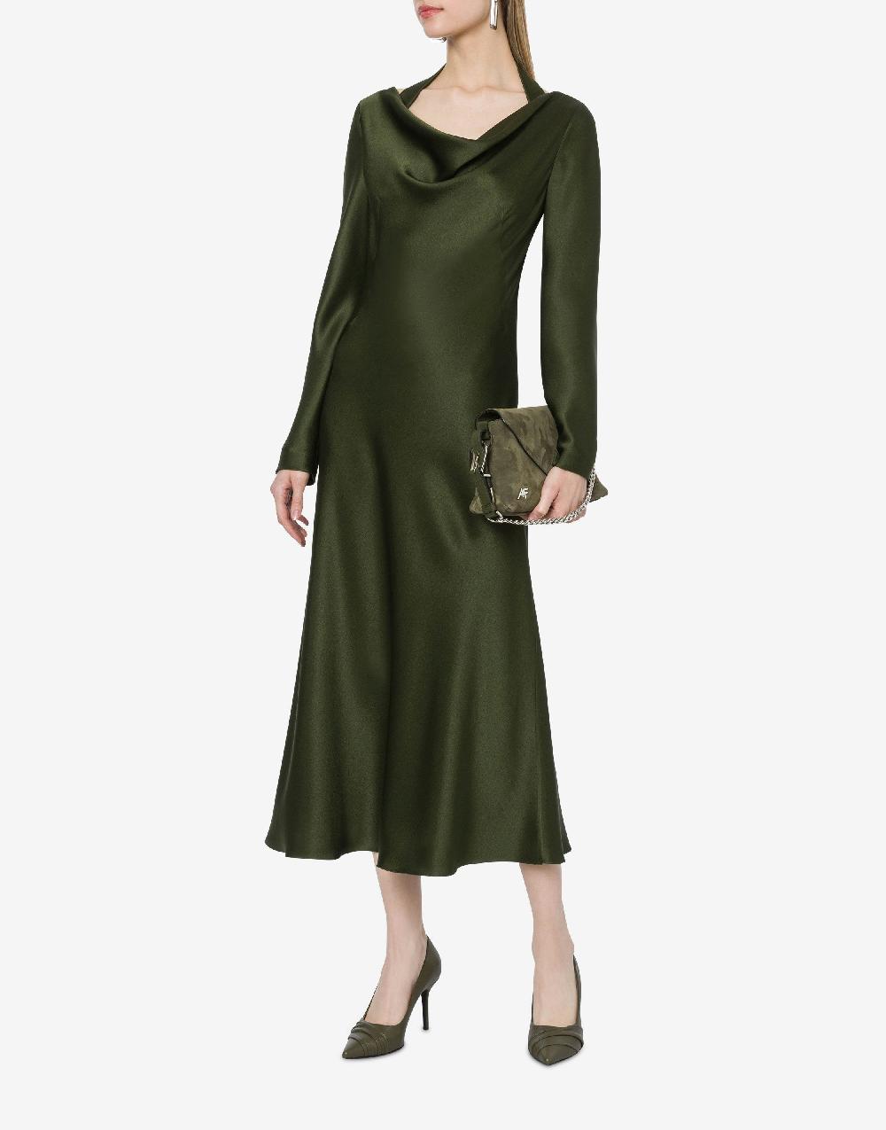 Alberta Ferretti Abito longuette in raso Italia