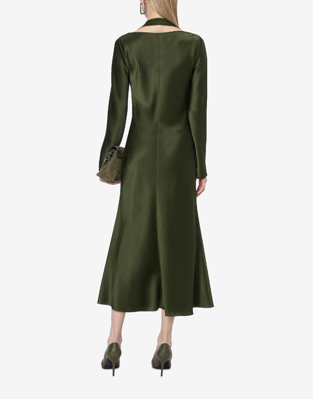 Alberta Ferretti Abito longuette in raso Italia