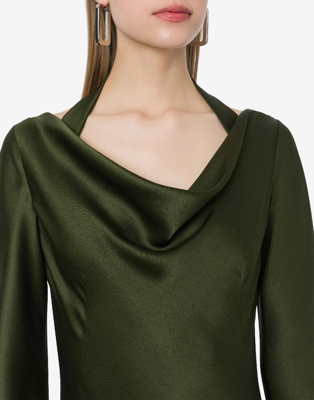 Alberta Ferretti Abito longuette in raso Italia