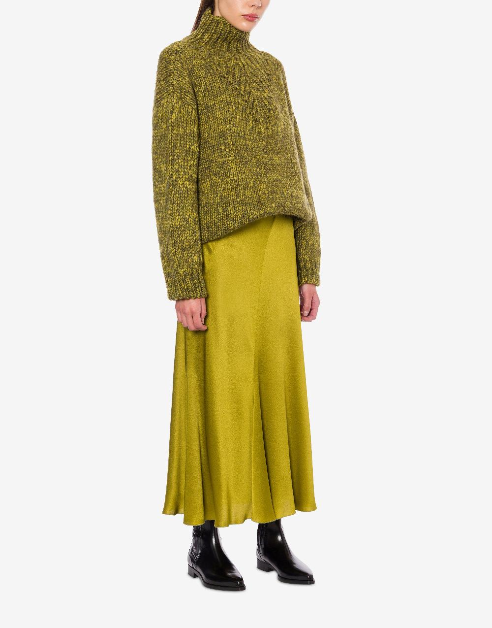 Alberta Ferretti Gonna longuette in raso Vendita