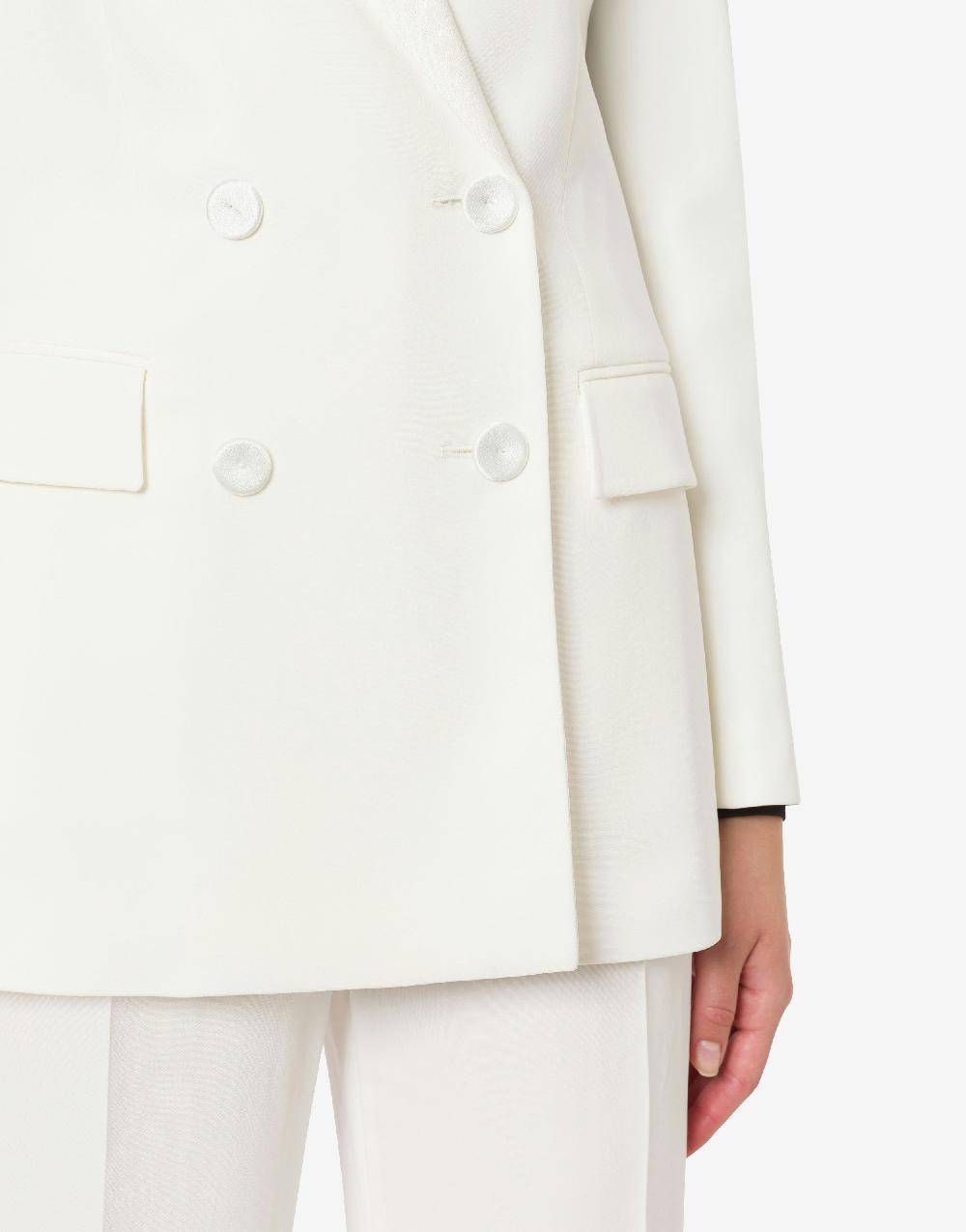Alberta Ferretti Giacca doppiopetto in cady stretch Promozione