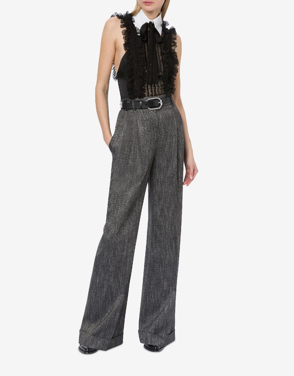 Alberta Ferretti Pantalone in chevron Affare Del Giorno