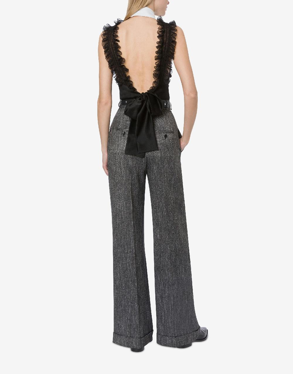 Alberta Ferretti Pantalone in chevron Affare Del Giorno