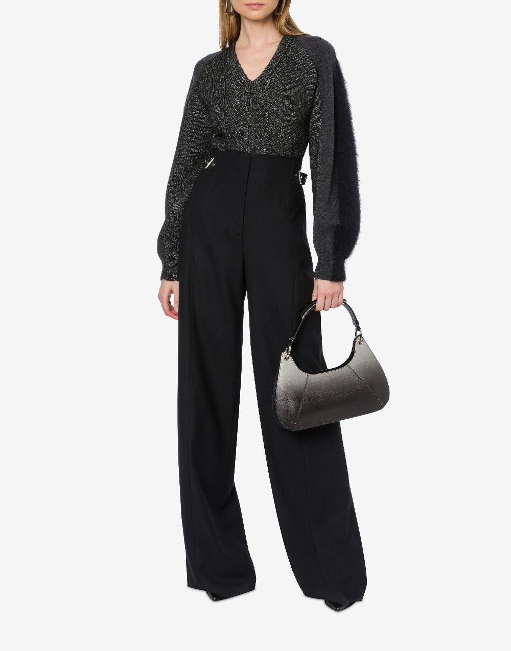 Alberta Ferretti Maglione con maniche in misto lana cashmere Novità