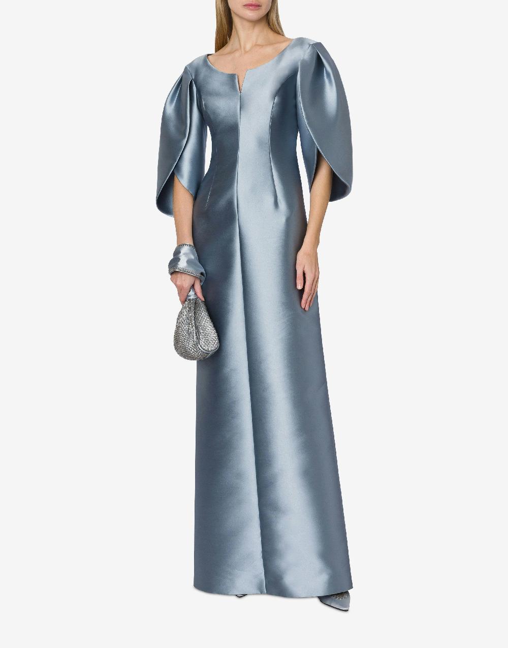 Alberta Ferretti Abito in mikado con maniche tulipano Vendite stagionali
