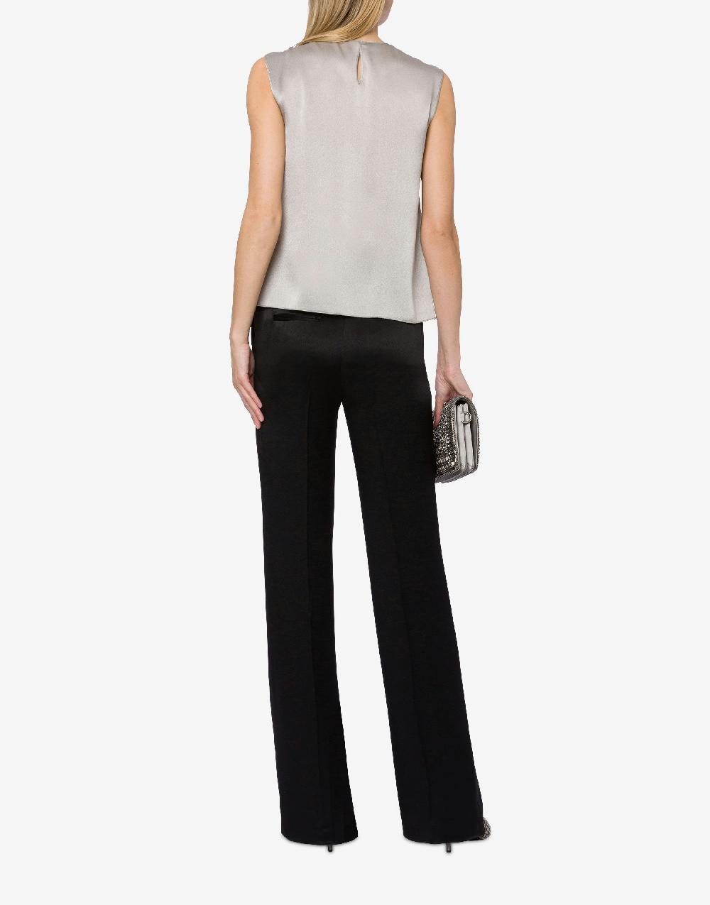 Alberta Ferretti Pantalone sartoriale in raso Latest fashion