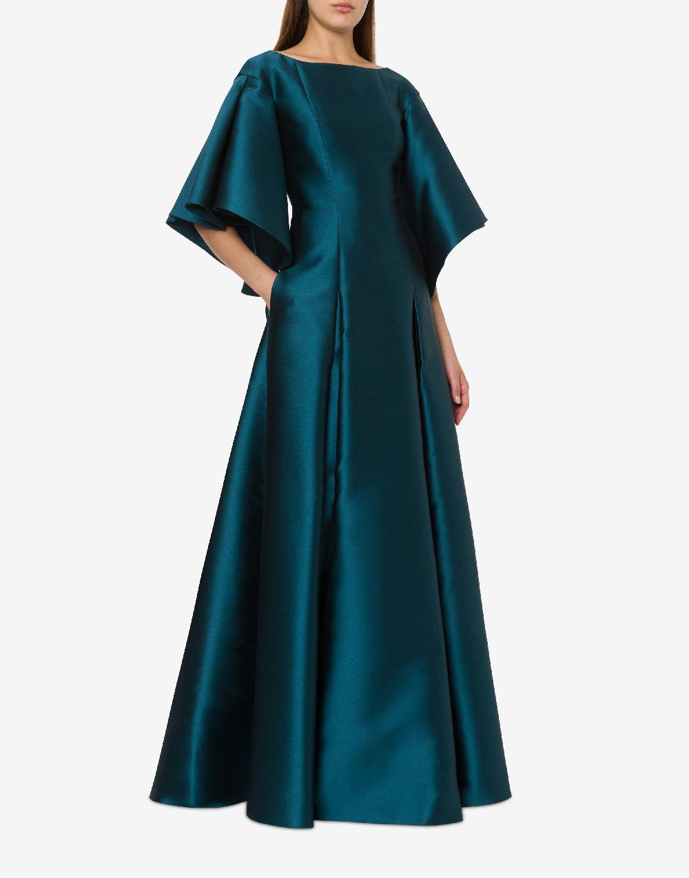 Alberta Ferretti Abito lungo in mikado Offerta temporanea