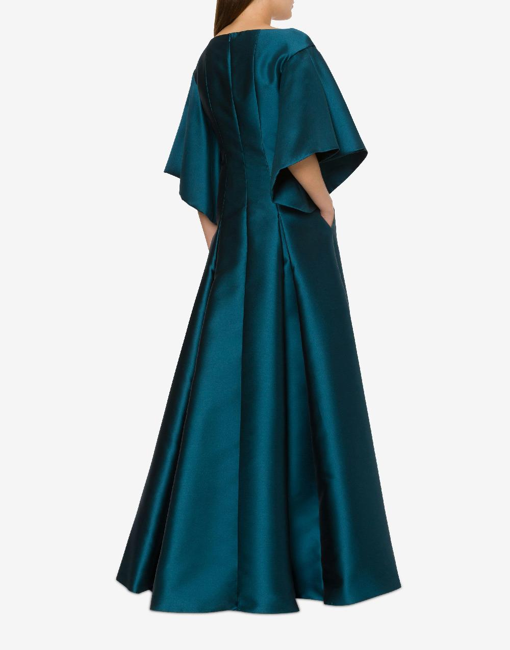 Alberta Ferretti Abito lungo in mikado Offerta temporanea