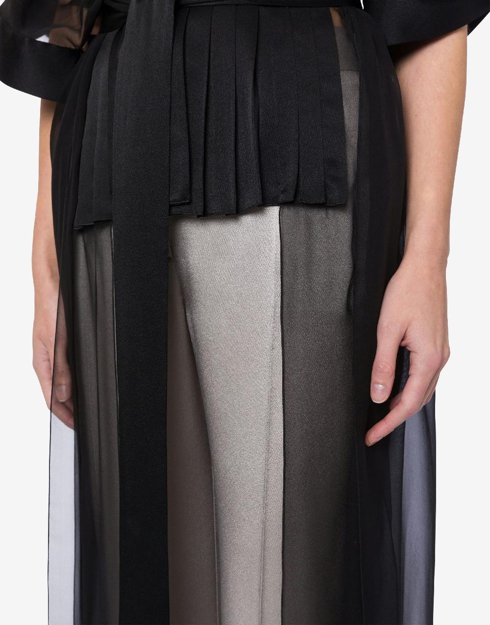 Alberta Ferretti Camicia in raso e chiffon organico Offerte speciali
